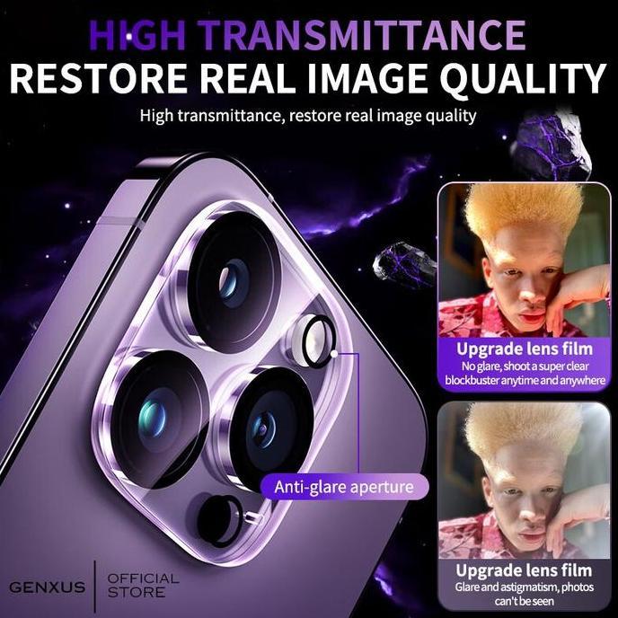 Cell- Genxus Camera Lens Clear Protector Camera Bening Tempered Glass Anti Gores Kamera For Iphone 1