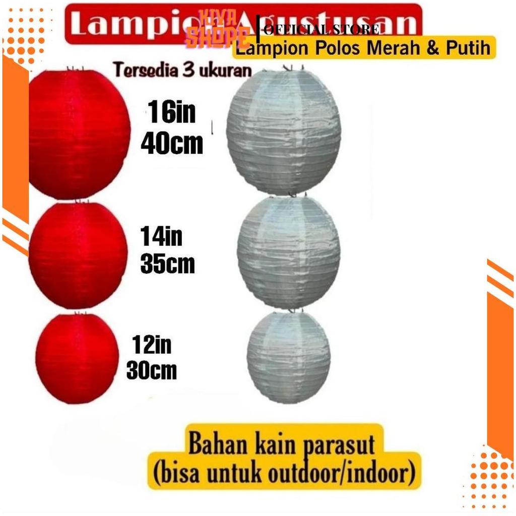 Lampion Polos Merah Putih Lampion 17 Agustus GD Teratas
