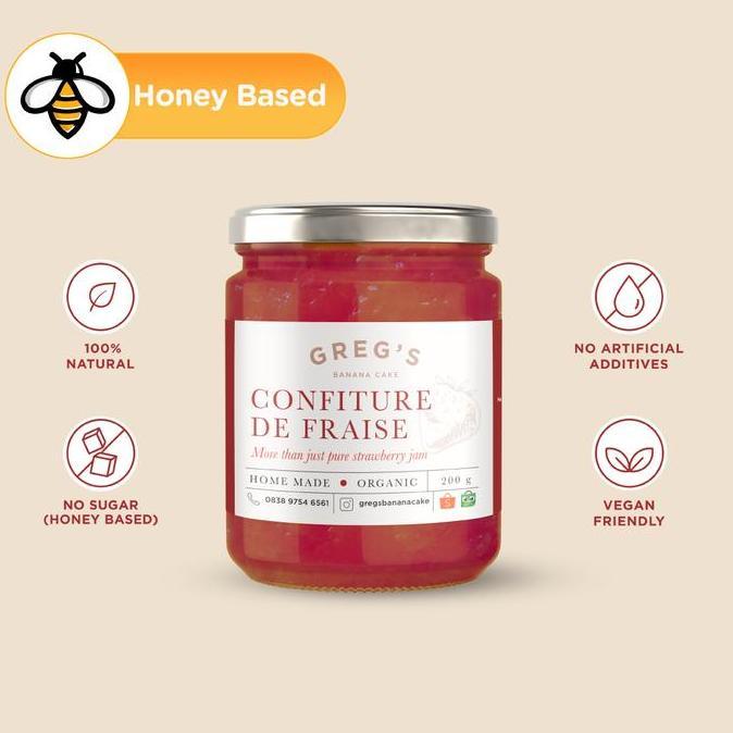 Trus- Strawberry Jam Sugar Free (Selai Stroberi) -  Gluten Free