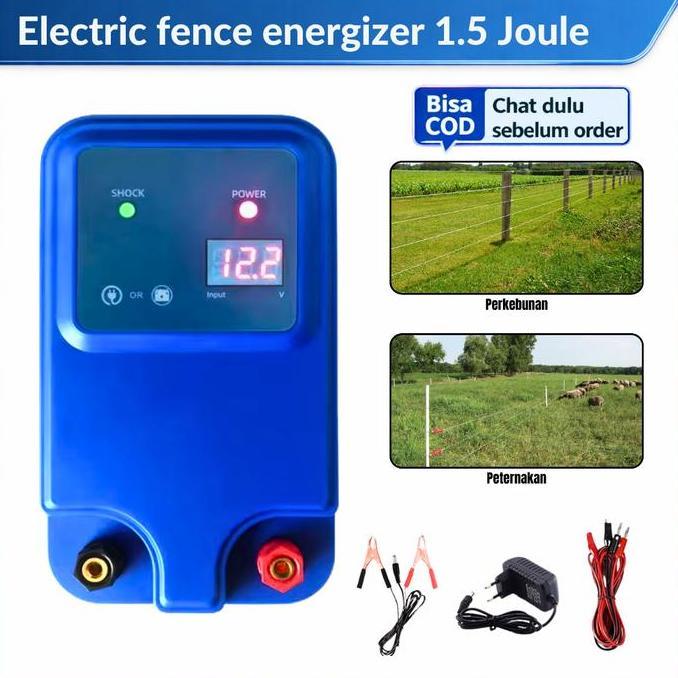 HARGA DISC - Pagar Listrik 1 Joule / 2.5 Joule Electric Fence Pengaman Hewan Ternak & Lahan Pertania