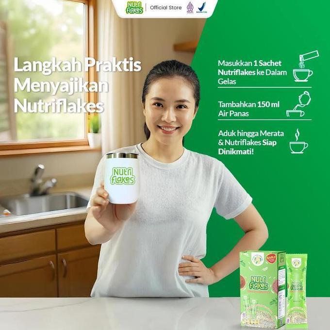 Trus- Nutriflakes Kemasan Sachet 3 Box Isi 15 Sachet