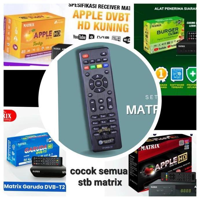 LINEAR MATRIX REMOTE STB SET TOP BOX APPLE MATRIK GARUDA KUNING COCOK SEMUA STB MATRIX DENGAN DUS KU