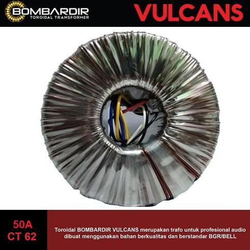 SC TRAFO VULCANS 50A CT 62V 52V - BOMBARDIR BLACKGATE TRAVO TOROID 50 A TRAPO TORDIAL VULCAN 50 AMPE