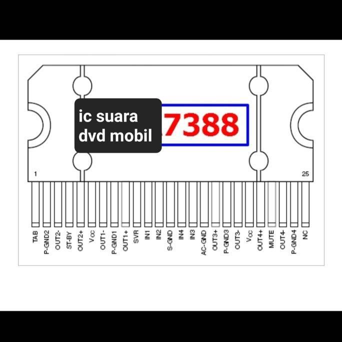 LINEAR TDA 7388 YD TDA 7388 7388A 7388 A TDA7388 YD7388 IC TAPE DVD MOBIL