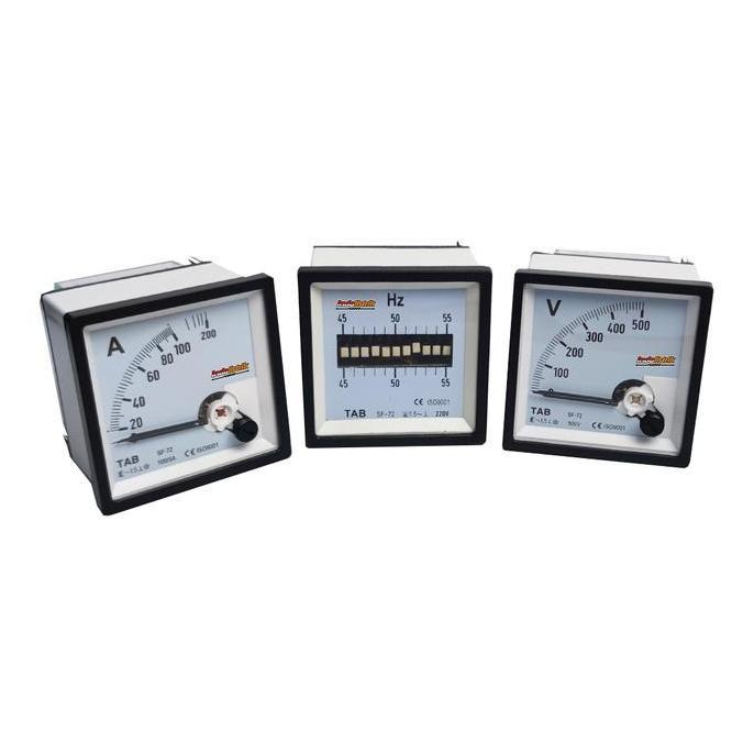Paket Hemat Volt Ampere Hz Meter Panel Listrik Analog TAB