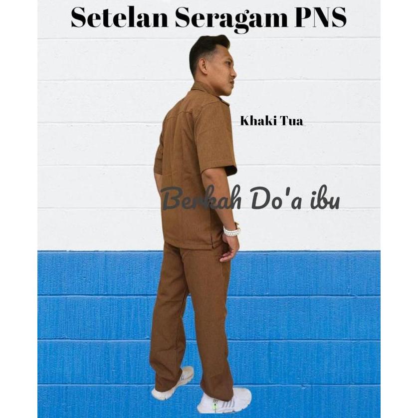 SERAGAM PNS SERAGAM PEMDA PRIA KHAKI / CELANA PNS KEKI / KEMEJA PNS