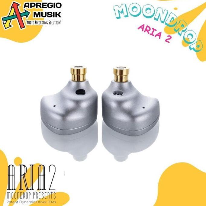 Promo Moondrop Aria 2 ARIA2 New Version Dynamic Driver 0.78mm 2pin IEM Earphone Diskon