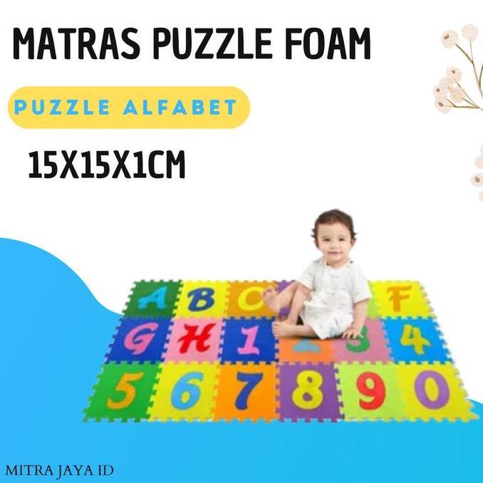 [vy] Puzzle Matras Mainan Edukatif Matras Puzzle Eccomat Mini ABC Alphabet Angka