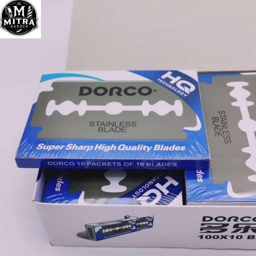 [MB] JEJE Silet Dorco Biru Premium 100 Keping Box Biru