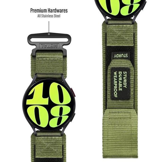 STRAP NYLON LOOP STRAP FOR GARMIN FORERUNNER 165 / 165 MUSIC - GARMIN VIVOACTIVE 6 - GARMIN VIVOACTI