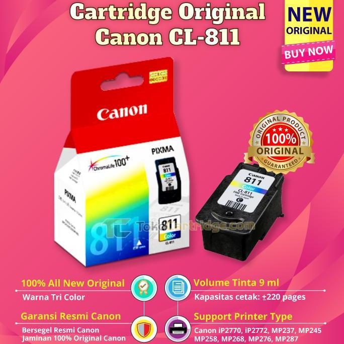 Cartridge Canon CL-811, Cartridge CL811, Original Cartridge Canon 811