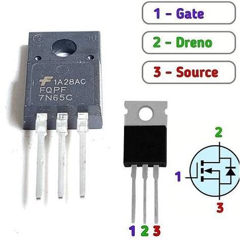 TRANSISTOR 7N65C 7N 65C IC 7N65C 7N65C 7N65 N-CHANNEL TO-220