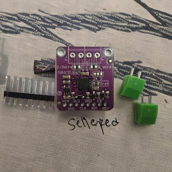 Pilihan - Modul Max31865 Temperature Pt100 Pt1000 Sensor Rtd To Spi Sensor
