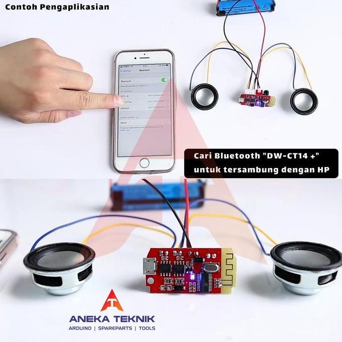 Gler- Dw - Ct14 Mini Stereo Bluetooth Power Amplifier Board