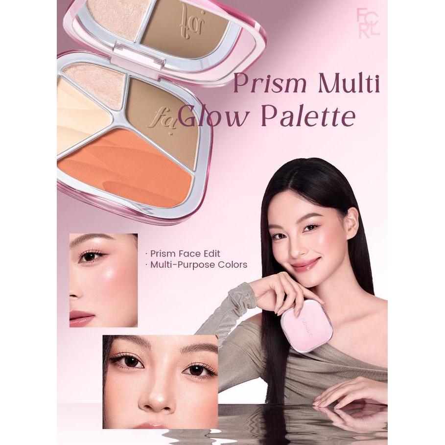 FOCALLURE Prism Multi Glow Palette Highlighter & Contour & Blush Multi-Use