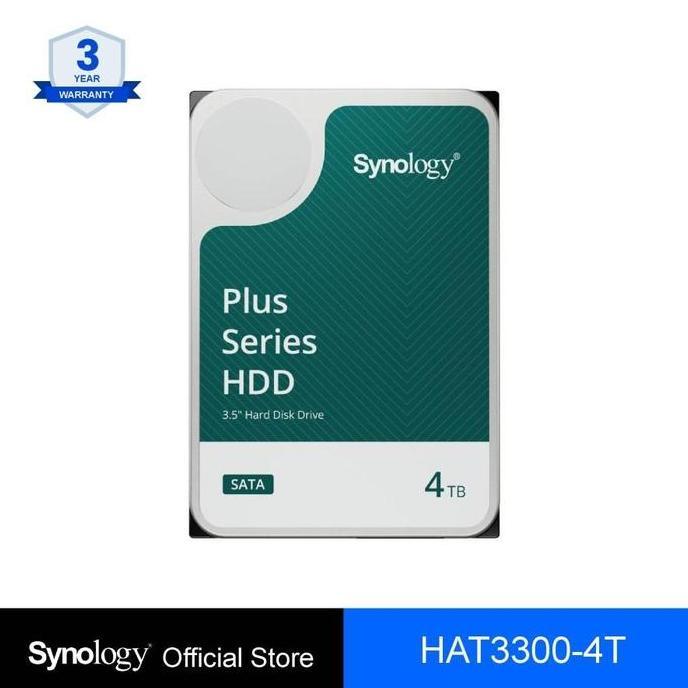 Harddisk Synology Hat3300-4T 4Tb - 3.5 Inch Sata Plus Series Nas - Storage