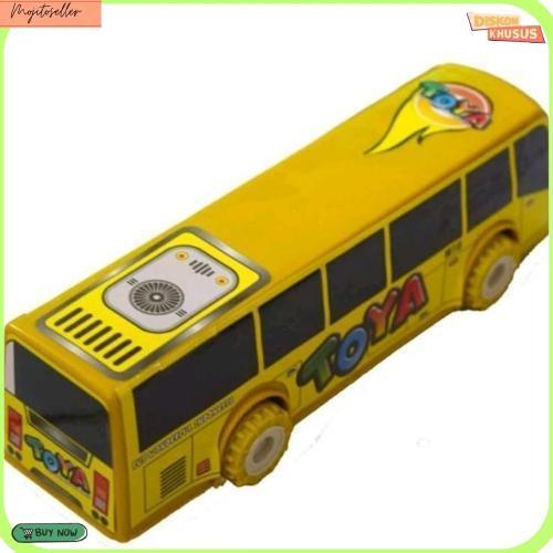 Bibu Id (Serba Murah) Cod Mainan Edukasi Anak Mainan Anak Mobil Pullback Bus Tayo Toya Panjang 19Cm/