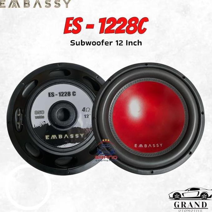 * Speaker Subwoofer 12 Inch Embassy Es-1228C Subwoofer Mobil Es 1228C *