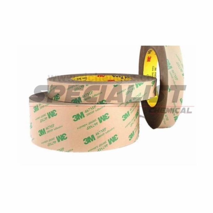 Domdom- Double Tape 3M 467Mp 200Mp Adhesive Tape Transparan / Perekat Bening