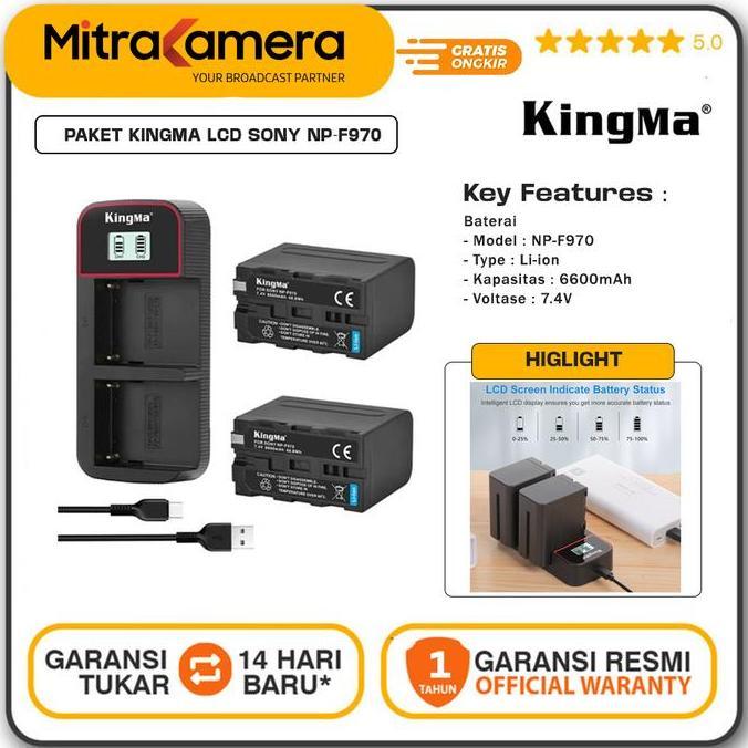 PAKET KINGMA LCD SONY NP-F970