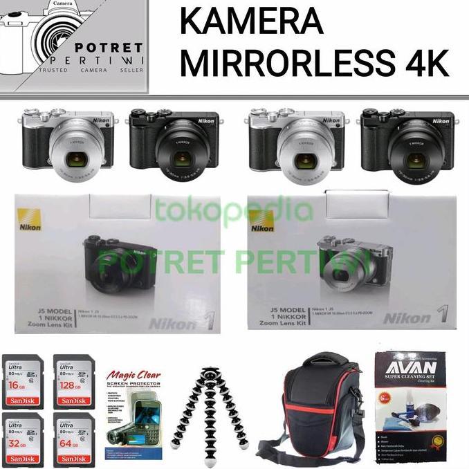 Nikon 1 J5 Kit 10-30Mm / Kamera Nikon J5 Kit 10-30Mm / Nikon 1 J5 Kit 4K