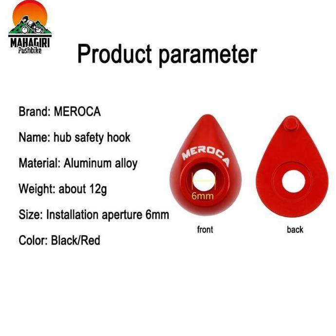 Promo Hub Meroca link safety hook pushbike balance push bike anting wheelset Diskon