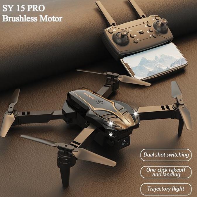 Drone  Sy15 Pro Hd Brushless Motor Drone Kendali Jarak Jauh Quadcopter Drone Mainan Dengan Kontrol J