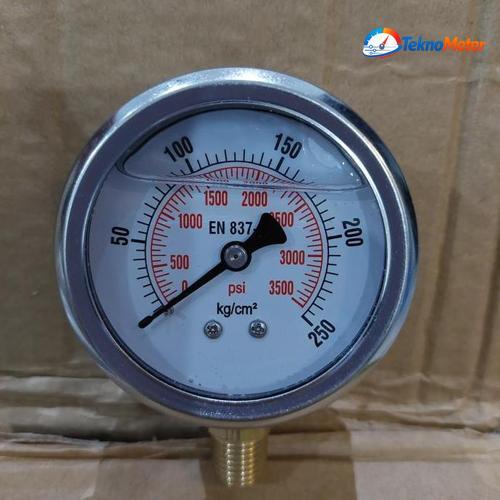 pressure gauge 250 kg bar glycerine 2.5 inchi minyak gliserin 3500 psi