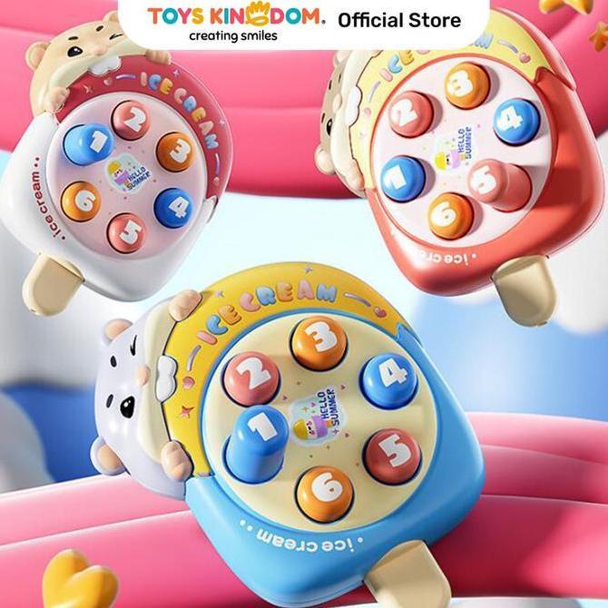 Toys Kingdom Little Giggles Whistling Whack a Mole Random Mainan Whack A Mole Edukasi Motorik Anak