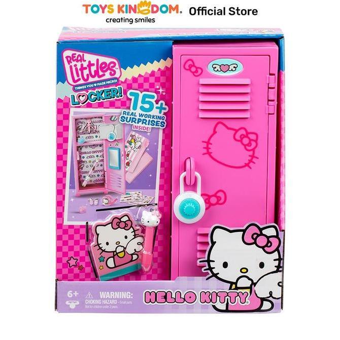 Toys Kingdom Real Littles Locker Hello Kitty & Friends - Pink Locker Mini Mainan Penyimpanan Karakte