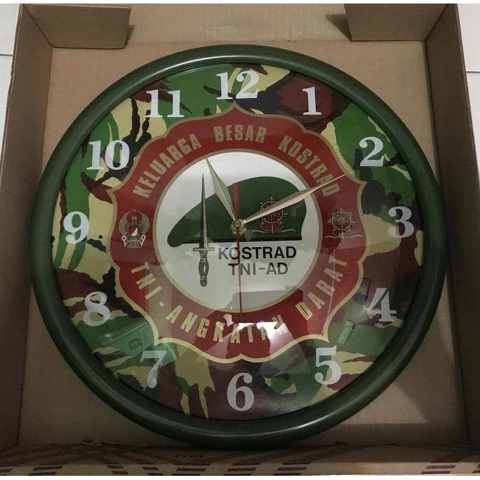 Jam Dinding Kostrad TNI AD / Jam Dinding Keluarga Besar Kostrad TNI AD