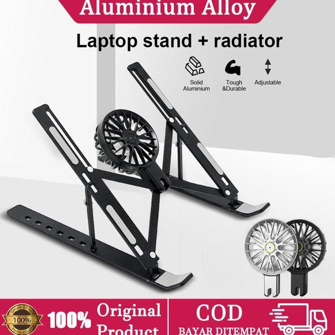 Tablet Stand Laptop Stand Holder Dudukan Laptop Aluminium Alloy / Stand Laptop Aluminium