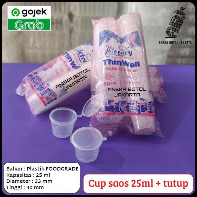 cup saus 25ml victory / cup sauce 25ml / tempat sambal 25ml