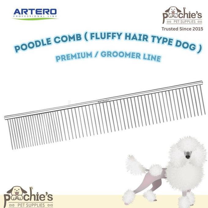 [Poochies Supplies] Sisir Anjing - Sisir Poodle - Artero - POODLE COMB ( Volume Comb ) Premium & Pro