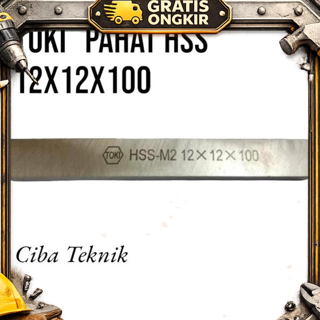 Toki Asli Pahat Bubut Hss 1212100 Pisau Bubut Hss