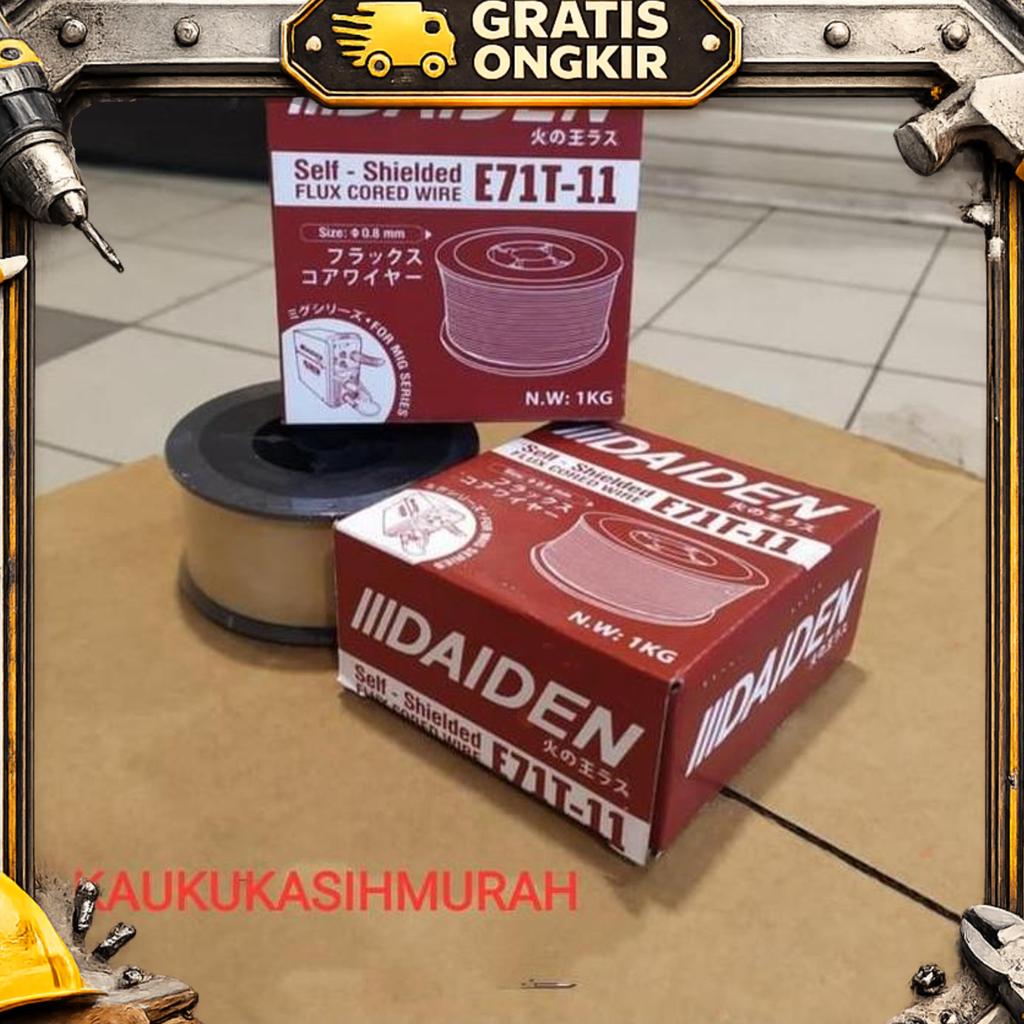 Kawat Las Daiden Flux Cored 130A E71T-11 Wire Co Daiden 1Kg