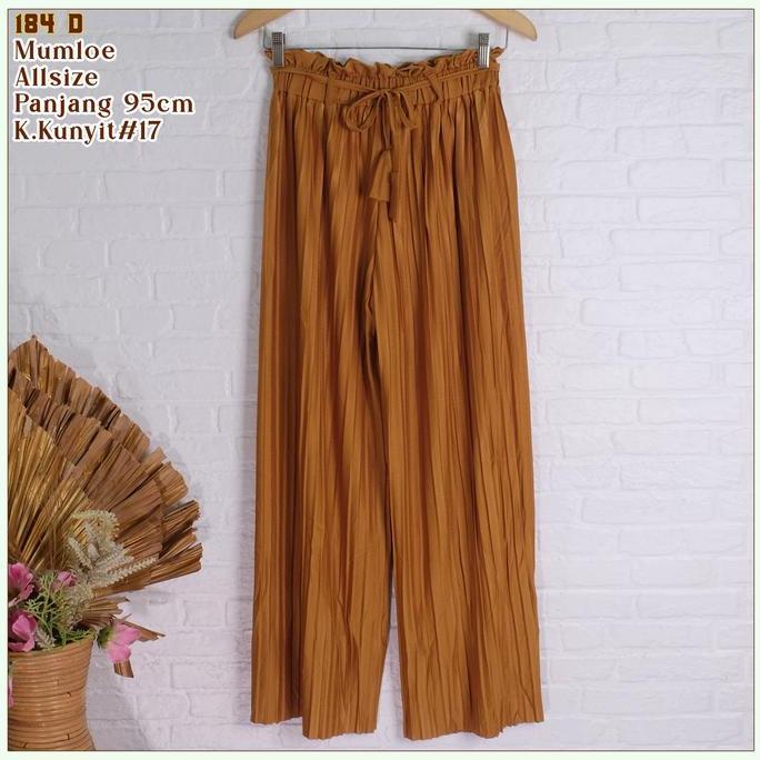 DF361 >> CELANA KULOT TALI PLISKET WANITA PREMIUM MODEL LURUS BAHAN MUMLOE - 184D