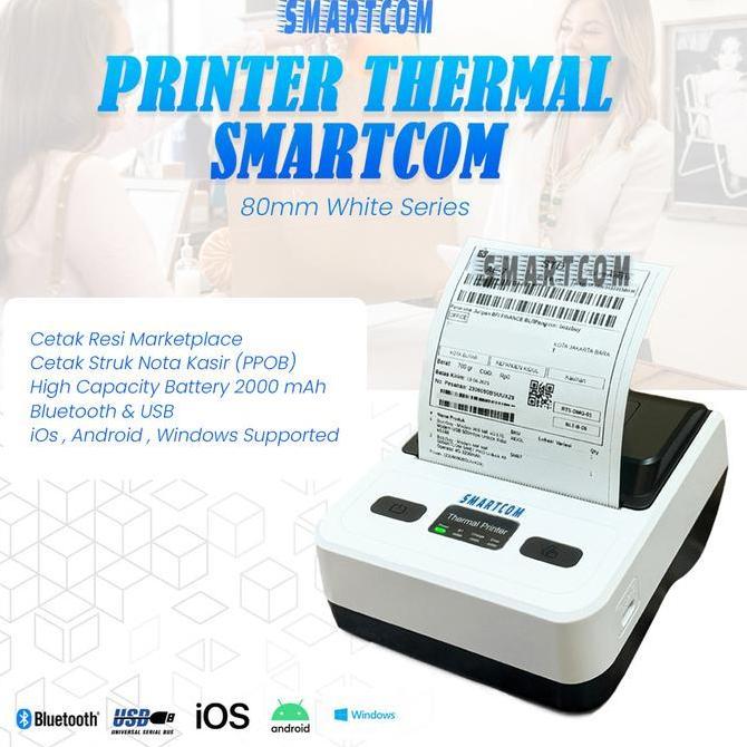 Printer Thermal Bluetooth 80Mm Dengan Baterai Bluetooth Usb