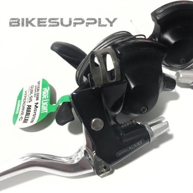 Promo Shifter + Brake Lever Sepeda Merk Shimano Alivio 3 x 7 Speed MC10 JAPAN - Barang Jadul / Vinta