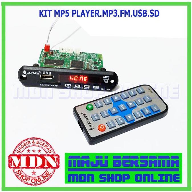 Kit modul mp5 player bluetooth hitam kualitas bagus