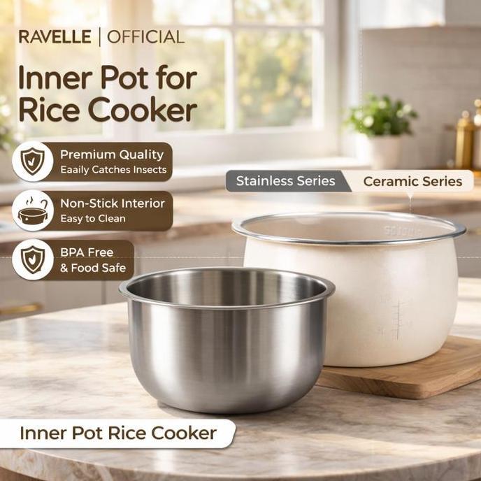 Kit- Ravelle Inner Pot Rice Cooker Low Carbo - Inner Pot Rice Cooker