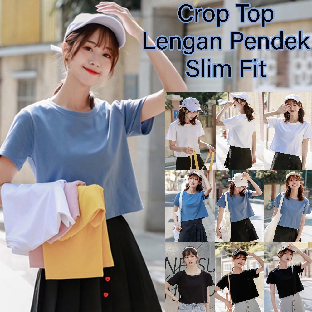 ORIGINAL BAJU KAOS CROP TOP / BAJU CROP TOP / T SHIRT CROP TOP / ATASAN CROP TOP / BAJU CROP / CROP 