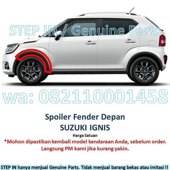 Spoiler Fender Depan Samping Suzuki Ignis Gx Cover Front List Garnish