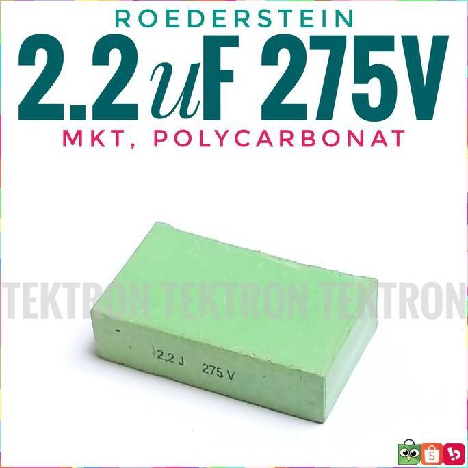 Ero 2.2Uf 275V Mkt Roederstein 225 Roe Audiophile Capacitor Audio Ori Diskon