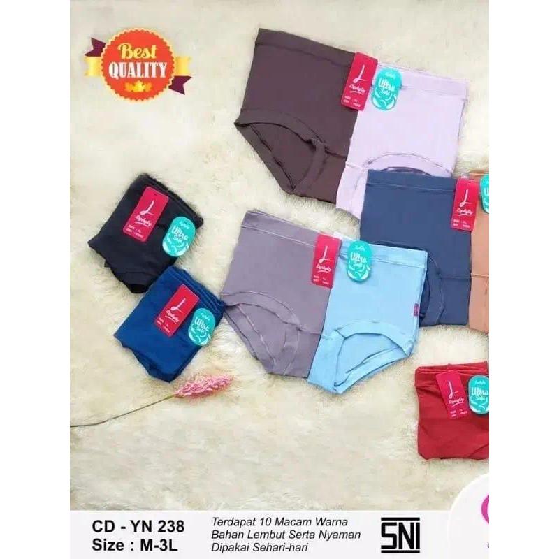 CD Lidily YN 238 Karet Lebar Celana Dalam Wanita ULTRA SOFT - CD Cewek MAXI Karet Lebar - Pakaian Da