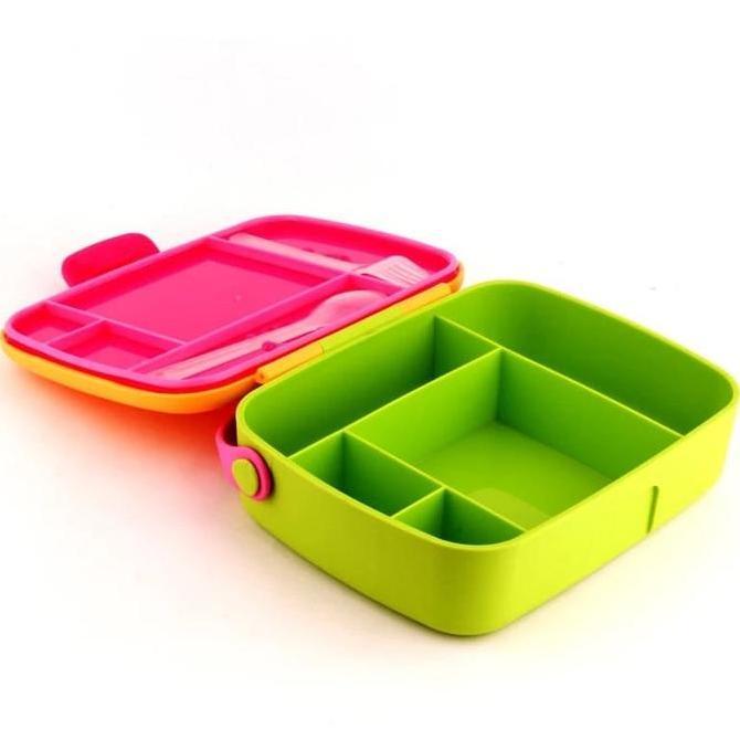 Sitions- Bento Lunch Box Mirip Munchkin/Kotak Makan Bento Sekat Anti Tumpah