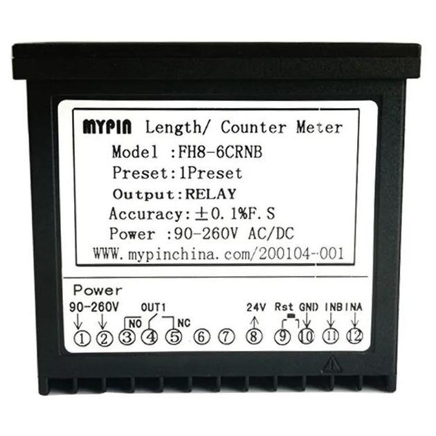 Mypin Fh8-6Crnb Ac 220V Digital Counter Controller 6 Digit Batch Control Batching Output Relay