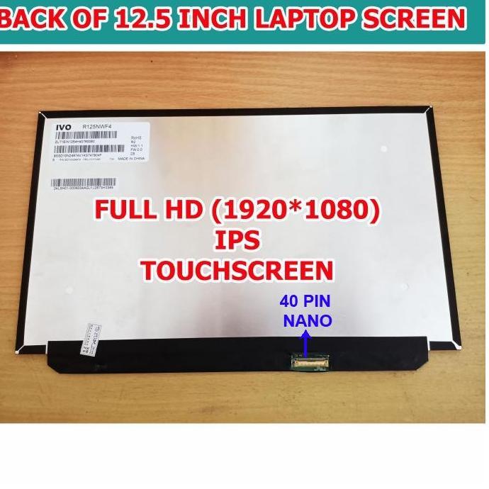 Layar Led Lcd Lenovo Thinkpad X270 X280 Touchscreen Full Hd Ips