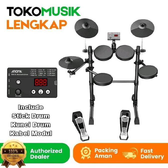 Electric Drum Elektrik Aroma TDX15 Drum Aroma TDX 15 Original