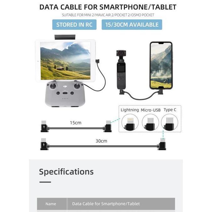 KABEL OTG REMOTE DJI DRONE